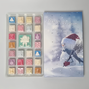 Caja <span class=keywords><strong>de</strong></span> <span class=keywords><strong>Calendario</strong></span> <span class=keywords><strong>de</strong></span> <span class=keywords><strong>Adviento</strong></span> Navideño Personalizada <span class=keywords><strong>de</strong></span> 24 Días para Ceras Aromáticas, Embalaje Reciclado <span class=keywords><strong>de</strong></span> Lujo Directo <span class=keywords><strong>de</strong></span> Fábrica - Product Image 3