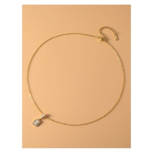 Conjunto de Joyería de Aleación de Cobre, Collar con Colgante Geométrico y Pendientes para Fiesta, Engaste de Bisel, Origen Yiwu ATL 0678Q - Product Image 3