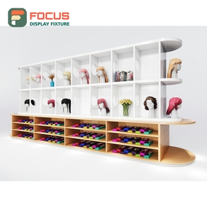 Freestanding Wig Display Rack Multi <b>Shelf</b> Durable Base Human Hair Store Display Rack Fixture Unit - Product Image 3