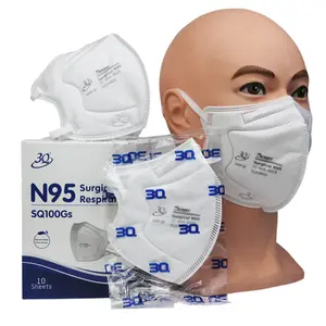 42CFR 84 N95 מסכה שטוחה מקופלת בית חולים מגן רפואי NIOSH N95 מסכת פנים חד פעמית מסכת נושם כירורגית