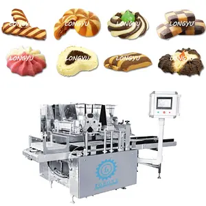 Comercial tudo em um pequeno biscoito máquina de corte máquina de fabricação de massa de biscoitos dinamarqueses