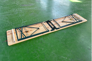 Ensemble table et banc pliants en bois pour festivals de bière en plein air, barbecues et pique-niques - Product Image 5