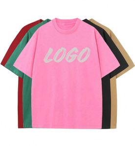 Unisex Blank Solid T-<b>Shirt</b> High Quality Custom Logo OEM Sample Silk Screen Printed Regular Fit Men's Cotton Eco-Friendly - Product Image 1