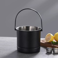 Seau à glace de luxe en acier inoxydable à double paroi pour champagne, bière et boissons, idéal pour bars et fêtes – Seau à glace de haute qualité