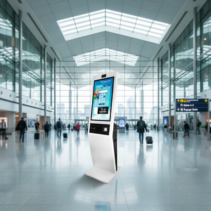 Terminal de Pedidos de Metal Personalizado, Pantalla Táctil Dual de 15.6/24 Pulgadas, PC Todo en Uno de Escritorio, Pantalla Táctil para Kiosco de Pago - Product Image 2