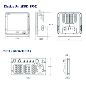 Radar marin ONWA Anhua 19 pouces 12,5 kW KR-1968H avec écran LCD couleur, portée de 64 milles nautiques, fabriqué en Chine continentale - Product Image 4