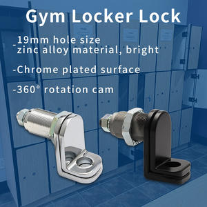 JK538厚ロックカム19mm穴サイズキーレスカムロック南京錠バックル付きジムロッカー用 - Product Image 4