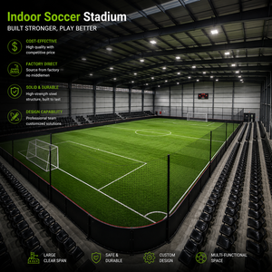 Estadio de Fútbol Cubierto de Acero Resistente para 11 Jugadores, Arena de Fútbol Profesional de Gran Capacidad - Product Image 1