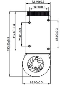 Coolcox công nghiệp PC <span class=keywords><strong>Cooler</strong></span> phần cứng thông minh làm mát người hâm mộ tương tác bảng trắng ứng dụng nhôm phẳng bảng trắng - Product Image 3