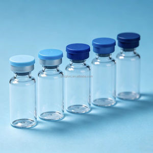 Flacon en verre personnalisé avec bouchon, prix de gros, flacon de qualité médicale 5 ml, flacon tubulaire pharmaceutique 10 ml, flacon en verre transparent à col vissé - Product Image 4