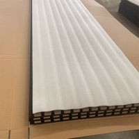 Panneaux acoustiques en placage de bois naturel au design moderne Akupanels Mur à lattes en bois pour insonoriser dans la chambre à coucher