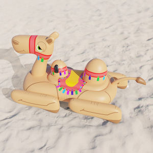 Camel gonflable géant en PVC robuste à monter, flotteur de <span class=keywords><strong>piscine</strong></span> avec poignées, forme d'animal, radeau de natation, salon aquatique pour enfants et adultes - Product Image 3