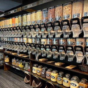 Contenedor de plástico para almacenamiento de alimentos, contenedor de gravedad XLT, dispensador comercial de alimentos secos a granel, caja dispensadora para granos, frijoles, café - Product Image 6