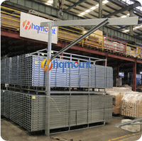 Structure de montage au sol en acier pour panneaux solaires, type C, à pieux individuels, conforme à la norme EN1090, pour les centrales photovoltaïques commerciales et utilitaires.