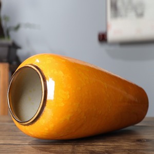 Jarrón de Cerámica Grande con Forma de Repollo de 32 cm, con Textura de Color, para Decoración del Hogar con Flores Secas - Product Image 3