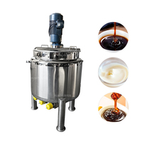 Cuve de fusion et de mélange de chocolat de 500 litres, à double enveloppe chauffante, en acier inoxydable, avec agitateur