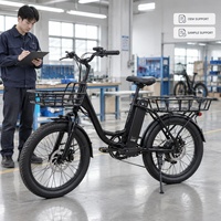 Vélo utilitaire électrique OEM Cargo Bike Chine avec batterie amovible 36V et freins hydrauliques pour importateurs