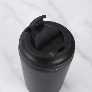 380ml 12oz kahve fincanı seyahat kupa yalıtımlı yeniden kullanılabilir termal paslanmaz çelik çevre dostu kapaklı sıcak ve soğuk içecekler Tumbler