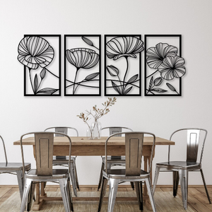 <b>Wall</b> Mounted <b>Decor</b> <b>for</b> <b>Living</b> <b>Room</b> Large <b>Metal</b> <b>Wall</b> Nature Art Home <b>Decor</b> Flower Modern Luxury <b>Wall</b> Art Floral Design - Product Image 2