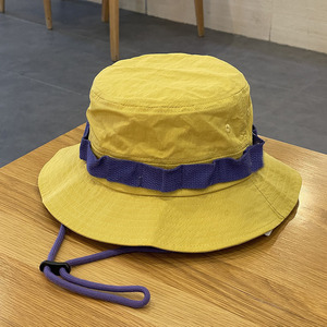 Sombrero de pescador de ala ancha con protección UV Sombrero de pescador de nylon impermeable para senderismo con cuerda - Product Image 2