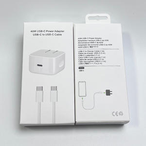 Adaptador PD Tipo C de 40W para iPhone 17 16 15 14 Pro, Juego de Cargador Rápido con Cable Trenzado, Enchufe Estadounidense, Cargador USB C Plegable para iPhone - Product Image 5