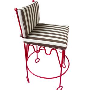 Mesa y Sillas de Jardín para Hotel, Sillas de Acero con Recubrimiento en Polvo, Diseños de Hierro Forjado, Respaldo Desmontable, Taburete de Metal - Product Image 5