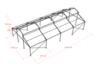 Harga Pabrik Cina Tenda Atrium Aluminium Berlapis PVC 10m*20m 1050g untuk 200 Orang