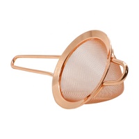 Passoire à cocktail professionnelle en acier inoxydable 304 avec poignée, filtre triangulaire durable et écologique, outil de bar de luxe