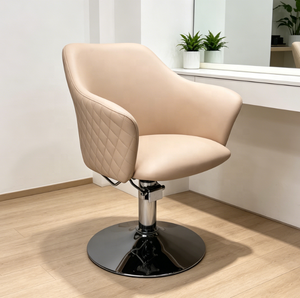 Fauteuil de Barbier Contemporain en Similicuir avec Relevage Hydraulique, Hauteur Réglable, Base Ronde, Mobilier de Salon - Product Image 5