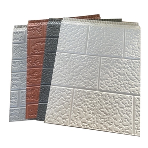 하이 퀄리티 금속 강철 벽돌 패턴 단열 벽 패널 샌드위치 절연 벽 패널 외부 응용 폼 - Product Image 5