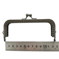 Deepeel BS209 8.5-18.5cm matériel accessoire sac poignées baiser fermoir bricolage supports de couture portefeuille métal GunBlack carré sac à main cadre