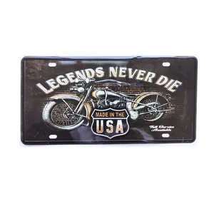 Hot sell decorative bike number plate design car license plates