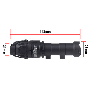 Lampe de poche en métal Kiji K1 10, lumière LED infrarouge tactique pour l'extérieur, 10,5x3 cm, batterie Cr123a - Product Image 4