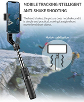 Stabilisateur de téléphone pour vloggers et créateurs de contenu, suivi intelligent fluide, cardans pliables