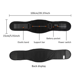 Smart Timing Lumbar Brace Massager Hot Compress <b>Vibration</b> Waist Support Abdominal Back Pain Relief Massage Belt Heat Feature - Product Image 5