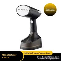 Défroisseur Vapeur Portable Domestique 350ml, Fer à Repasser Vapeur Vertical à Main Pliable 1600W Électrique Anti-Brûlure à Sec
