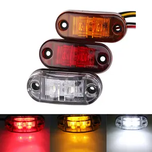 12v 24v led amber light truck side park lamp identificazione a led luci posteriori di avvertimento inverso con lampeggiante