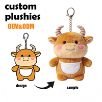 minimale de commande prix d'usine délai de livraison rapide cadeaux promotionnels porte-clés en peluche personnalisé