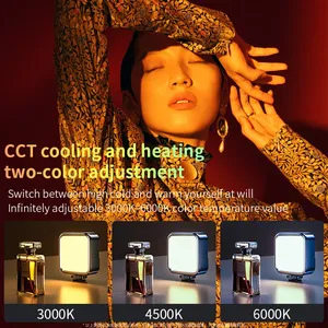 ไฟเติม RGB ไฟ LED บรรยากาศการถ่ายทอดสดที่สวยงามไฟบรรยากาศแบบสีเต็มรูปแบบสำหรับโทรศัพท์มือถือแท็บเล็ตแล็ปท็อปและกล้อง - Product Image 2