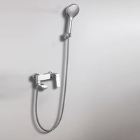 Pommeau de douche haute pression, pommeau de douche pluie pour salle de bain, pommeau de douche cascade, ensemble de douche, robinet de douche 2 voies avec barre coulissante