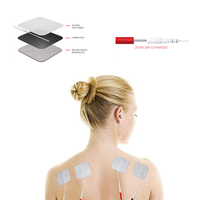 Appareil de thérapie par impulsions électriques sans fil portable, électrodes adhésives, soulagement de la douleur corporelle, ceinture de massage, Roovjoy P5050 50x50mm