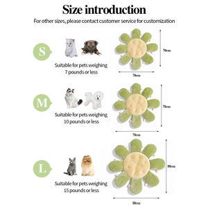 Nueva cama para perros y gatos semicerrada desmontable en forma de flor con velcro para accesorios de mascotas de interior - Product Image 6