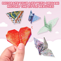 Kit d'origami facile à plier Joycat pour débutants, animaux et formes 3D colorés, jouet artistique en papier, activité familiale amusante, livre d'origami DIY