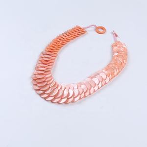 טבעי טהור צבע מעטפת פרל שרשרת מעטפת חרוזים אמא של פגז שרשרת - Product Image 4