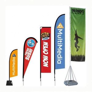 Custom Polyester Outdoor Teardrop Feather <b>Flag</b> Banner for Beach Advertising Promotion Flying <b>Flag</b> Banner - Product Image 4