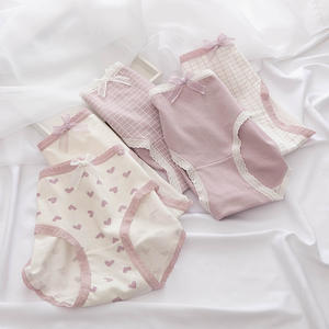 Culotte en <span class=keywords><strong>dentelle</strong></span> transparente Offre Spéciale rose à pois <span class=keywords><strong>taille</strong></span> respirante slips pour femmes - Product Image 6
