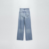 Jeans Boyfriend Droit sur Mesure en Denim Premium Taille Haute pour Femmes Fabriqués en Chine