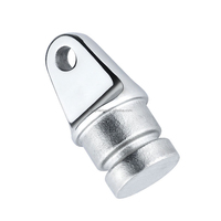 Bouchon de tuyau triangulaire en acier inoxydable de raccord supérieur de Bimini de marque TangRen avec oeil intérieur matériel marin bateaux à joint pivotant