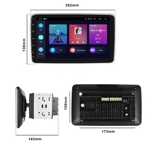 Podofo 10.1 "Màn hình xoay 2 DIN Android 2 + 64GB xe Đài phát thanh stereo autoradio Carplay Android Auto GPS Wifi BT HIFI âm thanh - Product Image 5