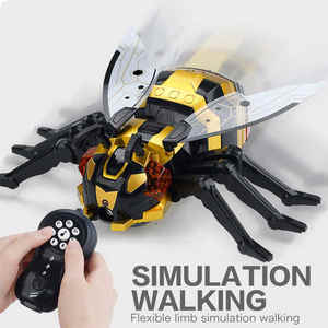 Jouet d'Abeille Mécanique 2.4G avec Musique Légère Télécommande Brume Pulvérisation Électrique Rc Animal Jouets En Plastique RC Abeille Jouet - Product Image 2